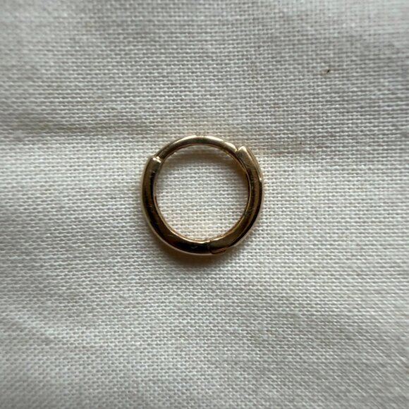 Mejuri 10K Gold Mini Hoop - Picture 2 of 4